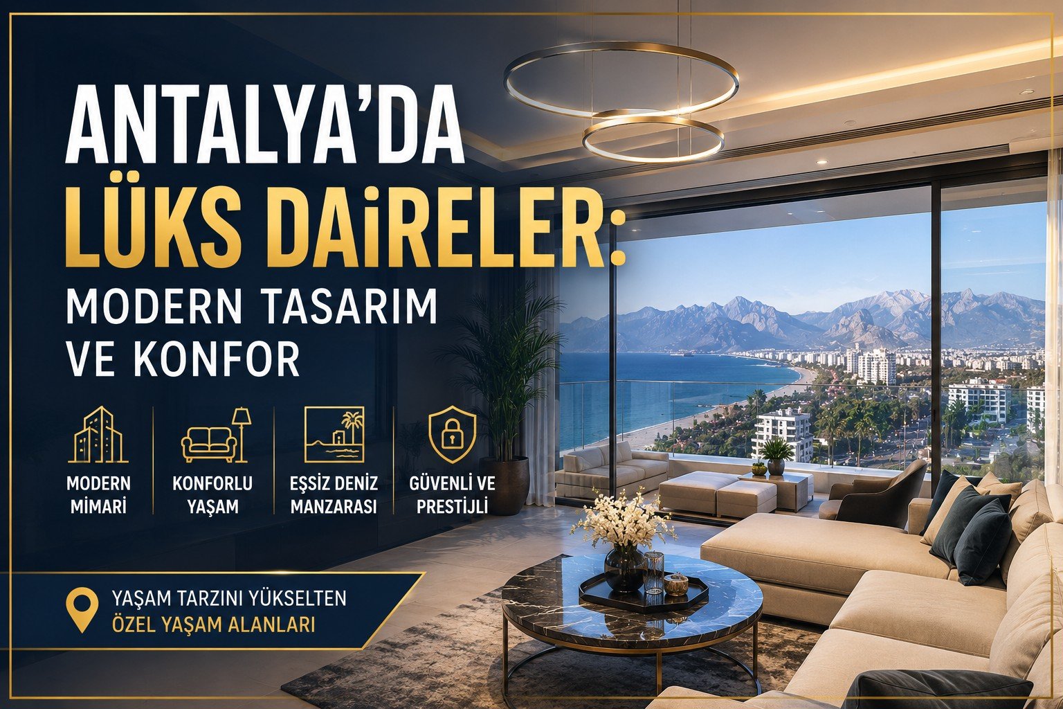 Antalya'da Lüks Daireler: Modern Tasarım ve Konfor